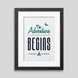 The adventure begins Framed poster Graphic Corner - 1